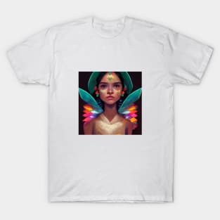 Beautiful ethnic mexican fairy painting / latina T-Shirt